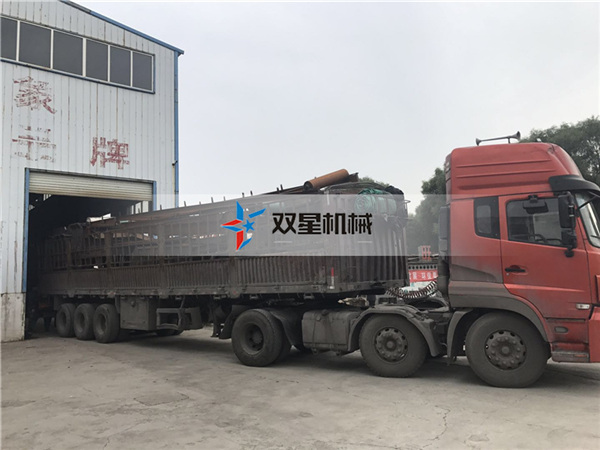 皓星廢<a href='http://bzhuatong.com/' target='_blank'><span>金屬粉碎機(jī)</span></a>設(shè)備生產(chǎn)線發(fā)貨現(xiàn)場(chǎng)